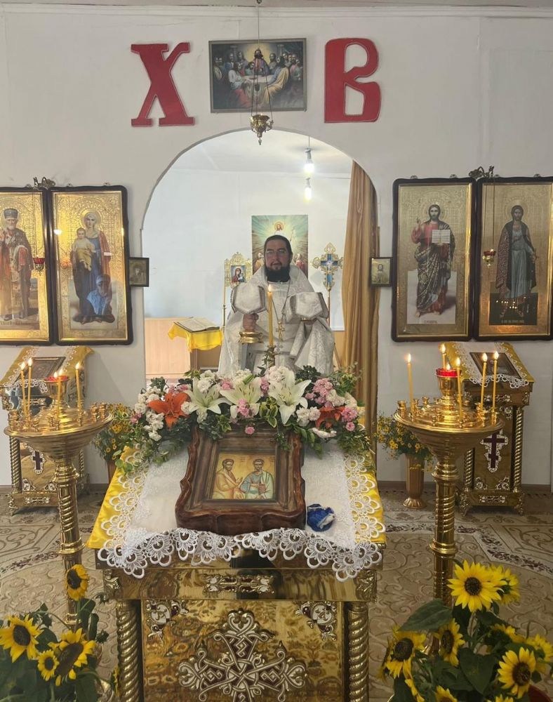 3.07.25. Божественная Литургия в храме Варнавы и Варфоломея с. Варнавинском.